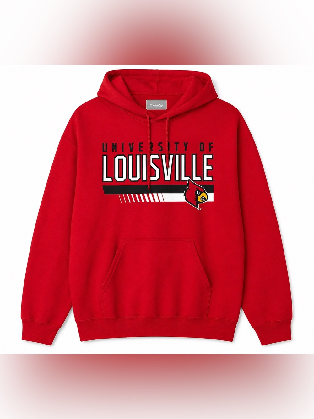 University of Louisville Cardinals Red Graphic Pullover Hoodie Sweatshirt XL